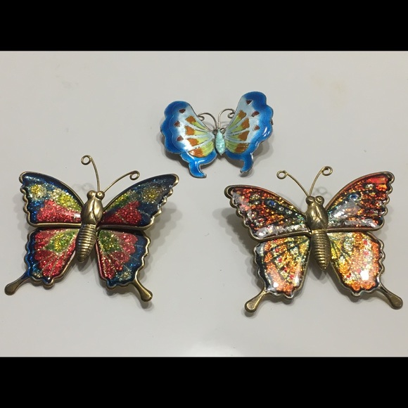 Bundle of Butterfly Brooches - Picture 3 of 7